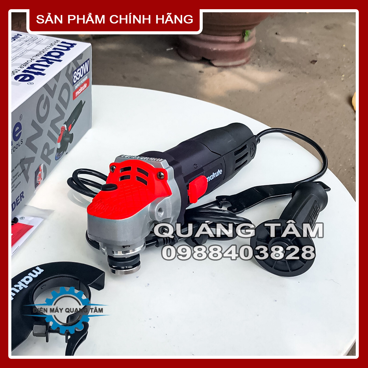 Máy mài có triết áp điều chỉnh tốc độ makute ag126-sv