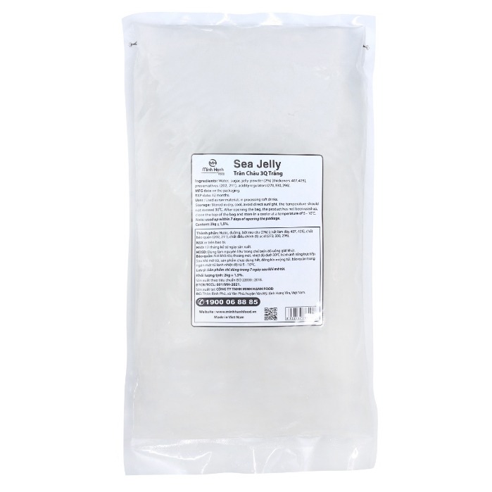 Trân châu 3Q Sea Jelly Kun Han Gói 2kg nguyên vị/ caramel