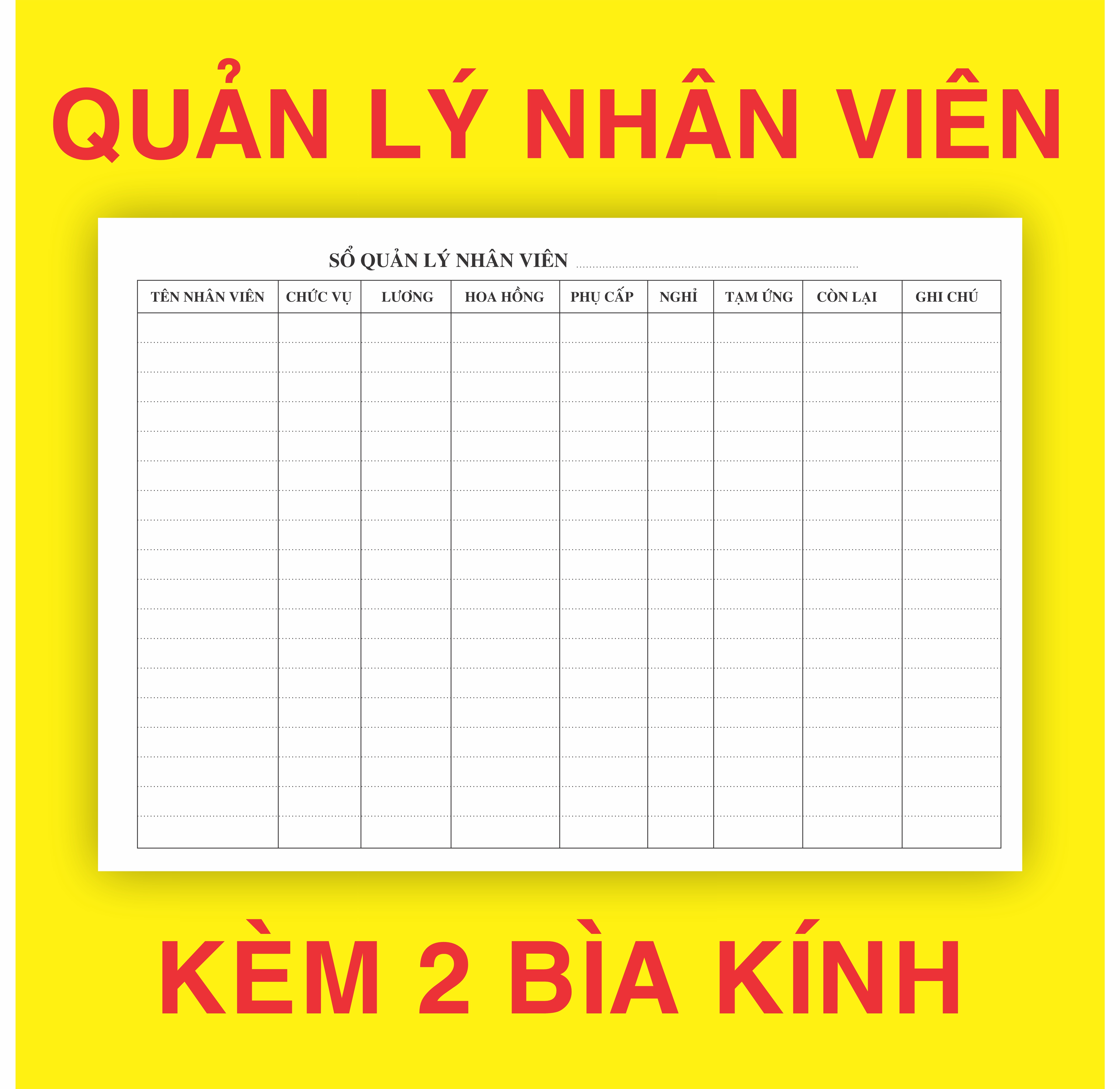 Sổ quản lý nhân viên