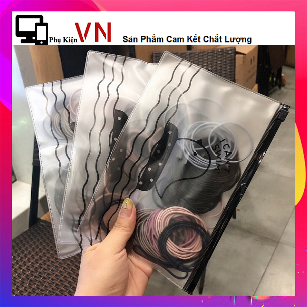 [HCM]⚡ Sét 100 Dây Thun Cột Tóc Mix Nhiều Màu Loại Lớn - Túi 100 dây Chun cột tóc co giãn Loại Lớn thời trang Hàn Quốc cho bé gái ⚡