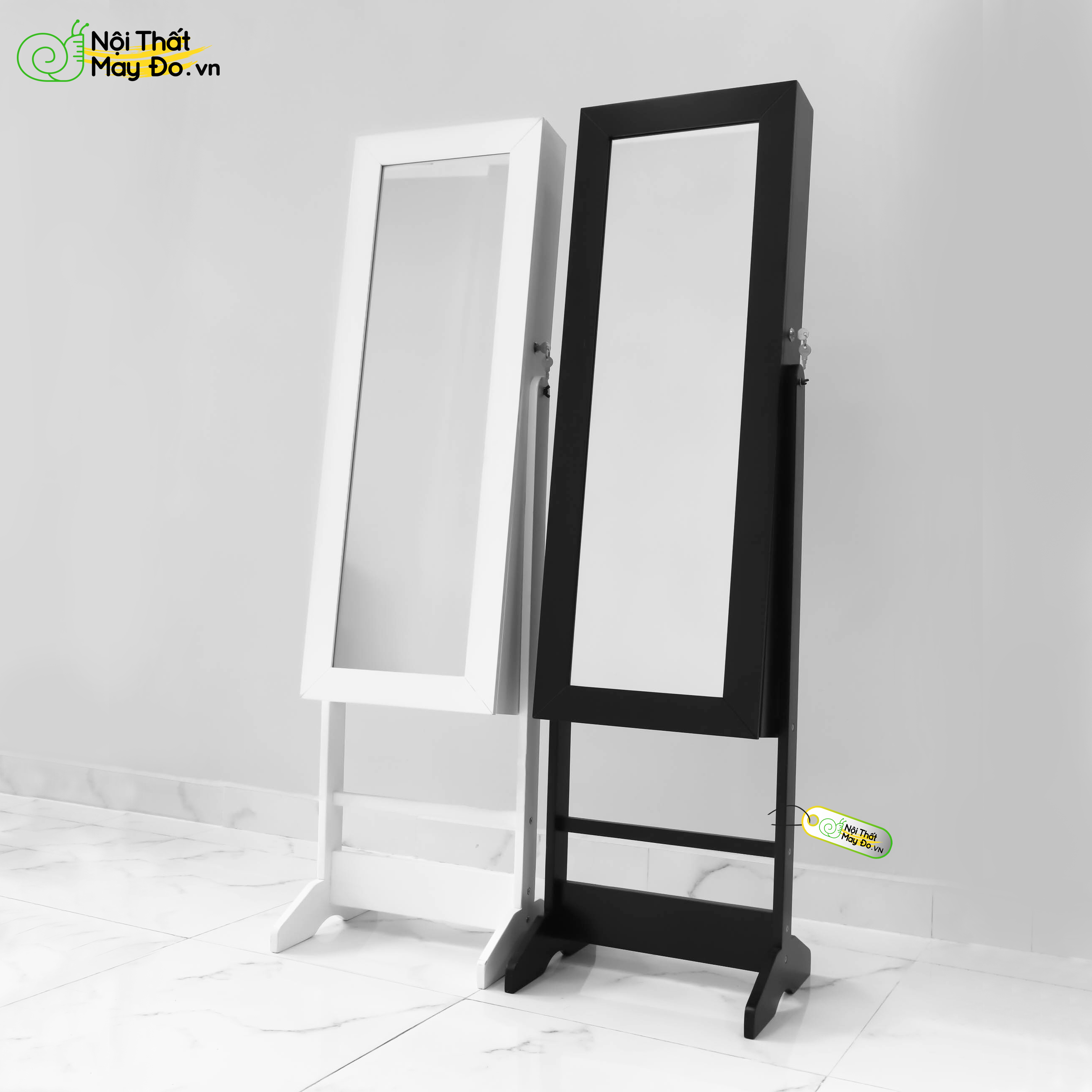 Tủ Gương Đựng Đồ Trang Sức Phong Cách Hàn Quốc