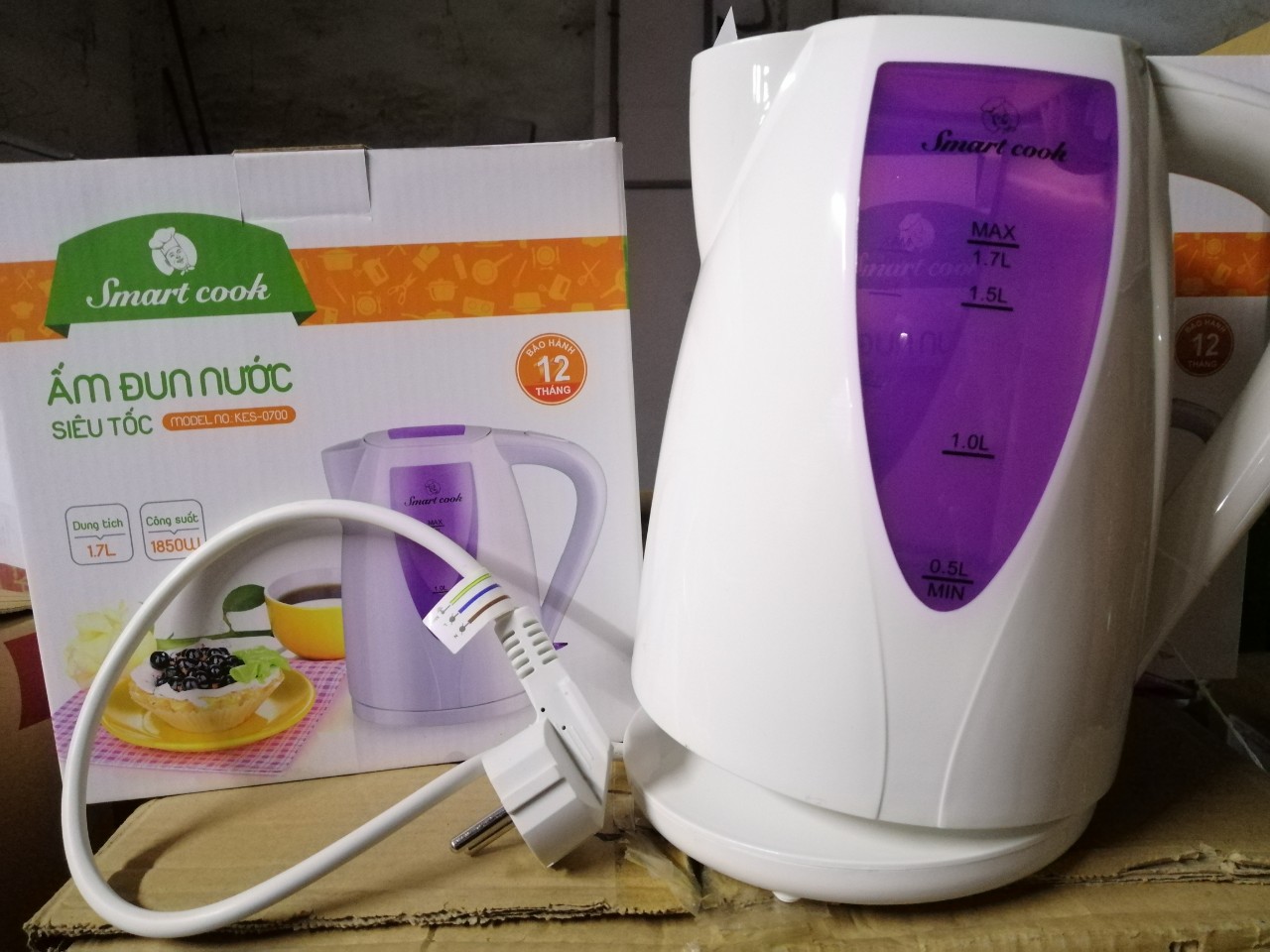 ẤM ĐUN SIÊU TỐC Smart Cook 1,7L - của Elmitch Đức