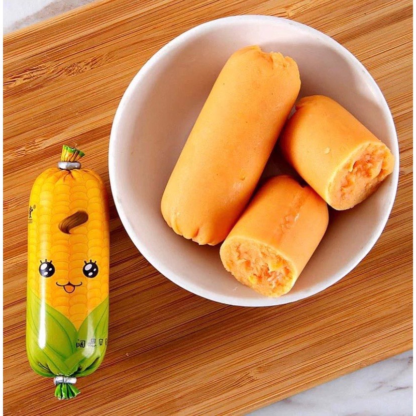 Xúc xích mini 4 vị (gà - heo cay - ngô - heo) cute