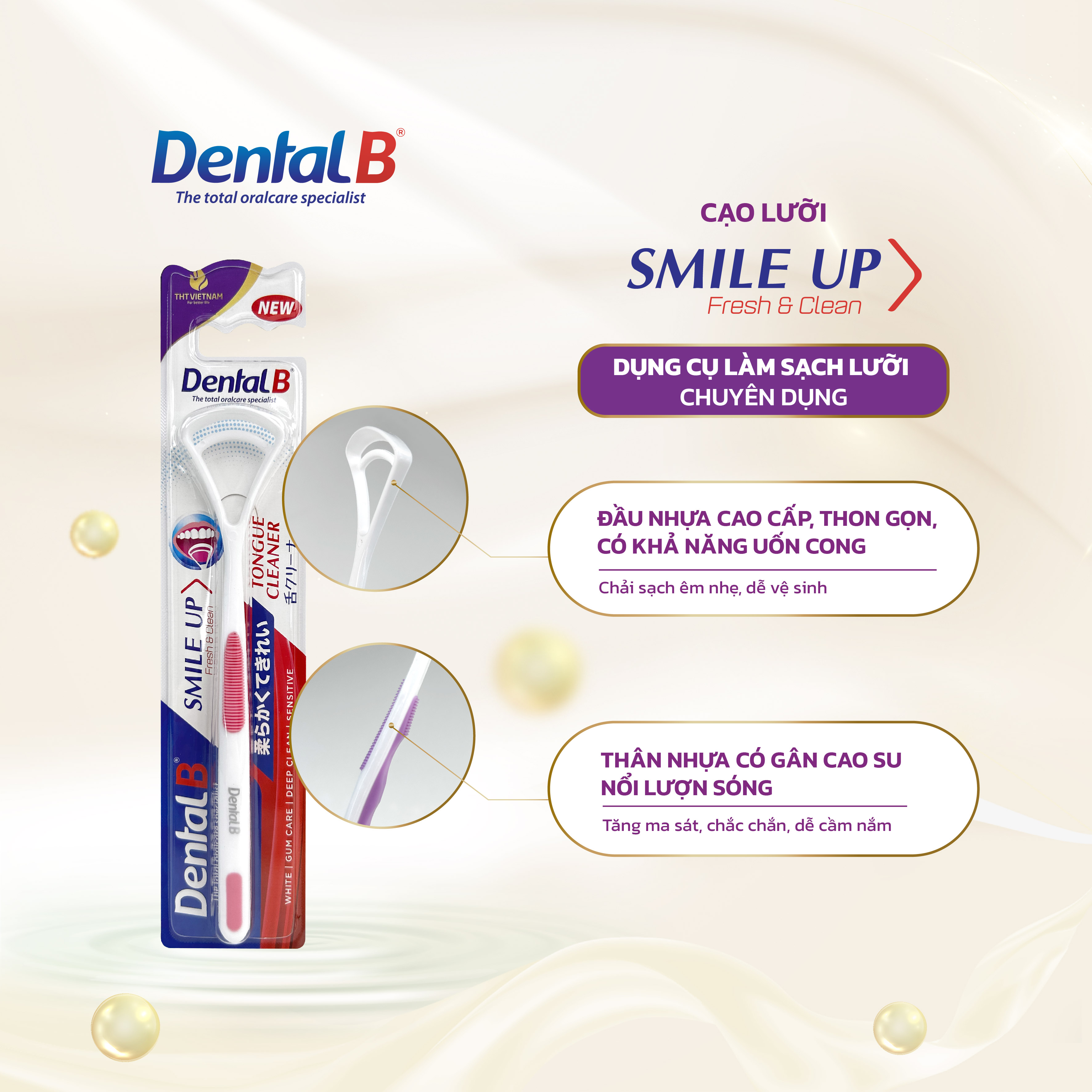Dụng cụ Vệ sinh Lưỡi Dental B Smile Up
