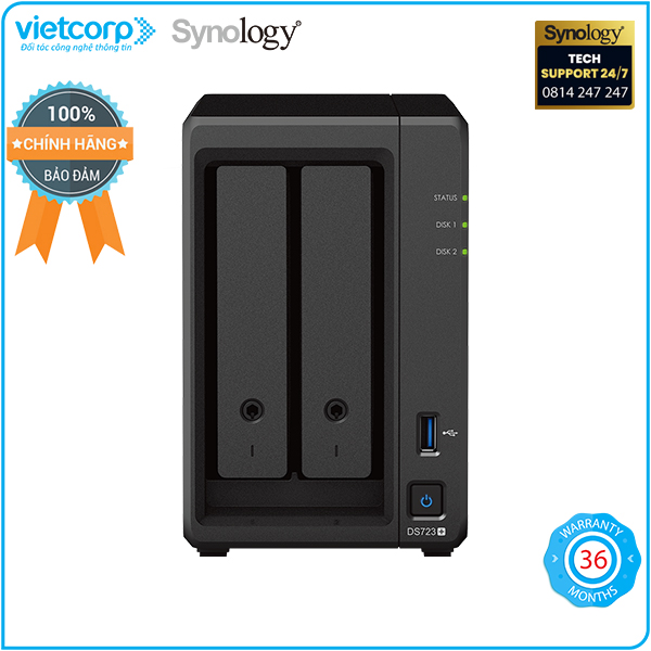 Thiết bị lưu trữ mạng NAS Synology DS723+