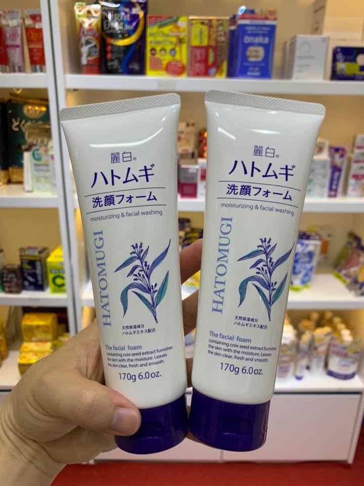 Sữa rửa mặt Hatomugi Nhật Bản (tuýp lớn 170g)