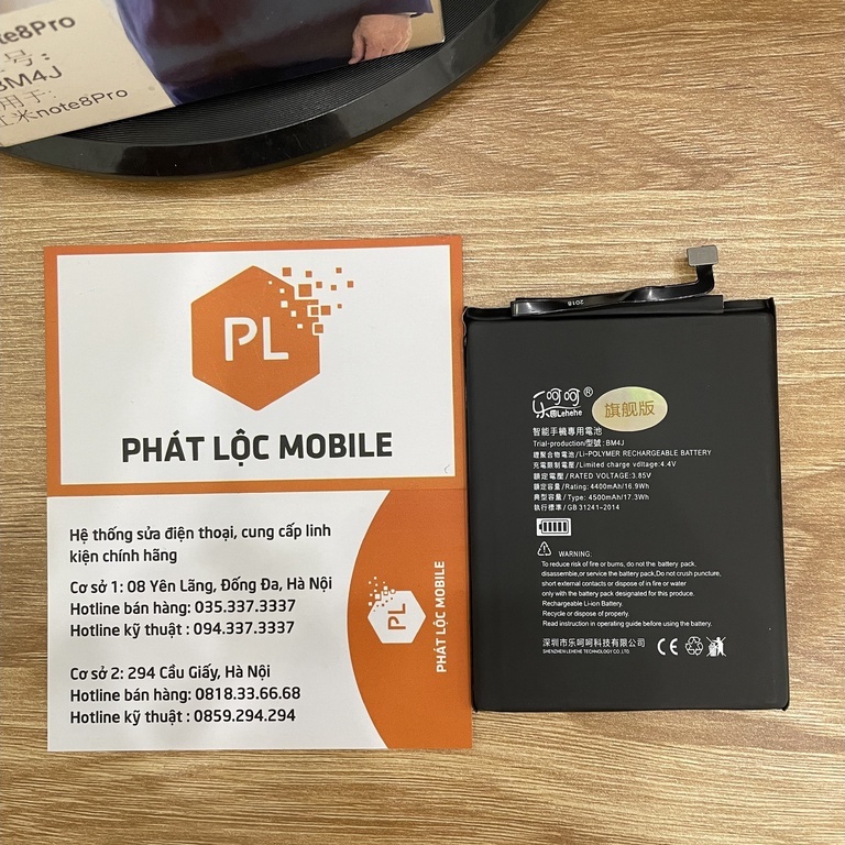 Pin Bm4J Xiaomi Redmi Note 8 Pro Lehehe
