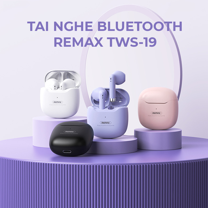 Tai nghe Bluetooth True Wireless Remax TWS-19 Marshmallow Series