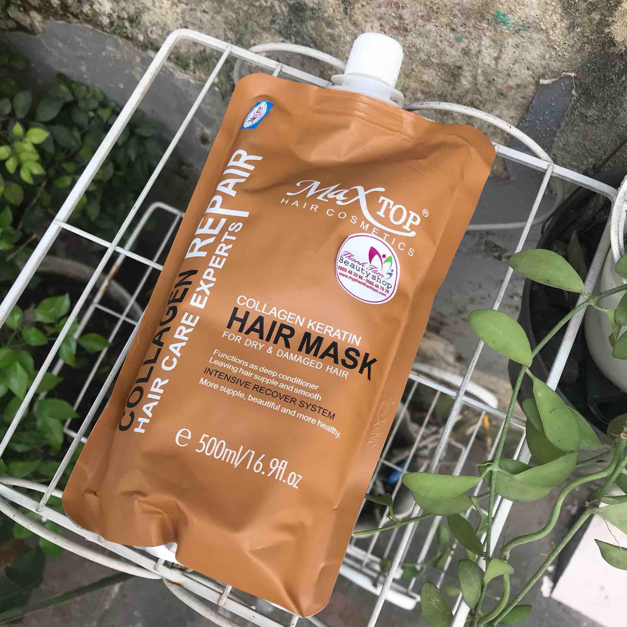 Hấp 1 phút collagen phục hồi tóc Maxtop 500ml