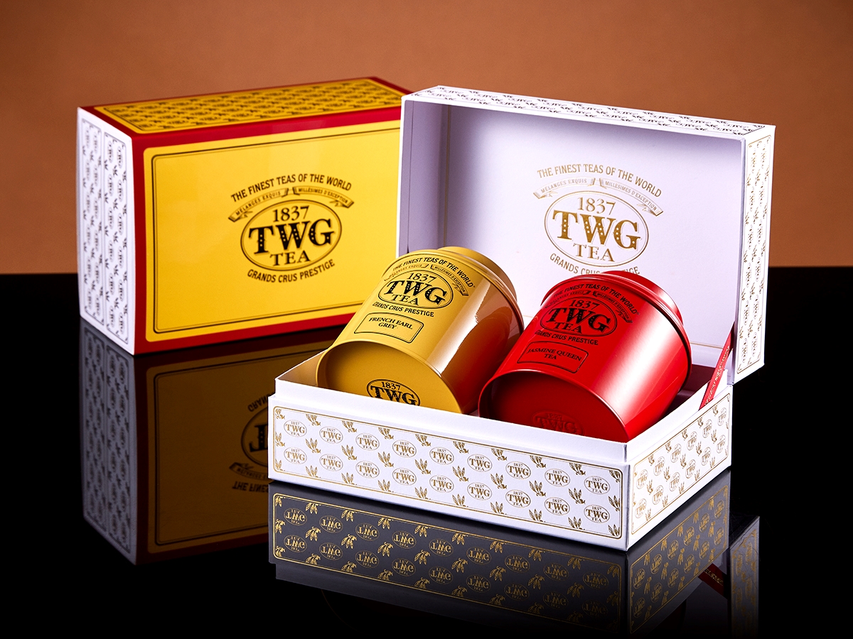 Trà TWG Tea - Lucky Tea Set (2 Tin Trà x 100g) | Trà Đen & Trà Xanh