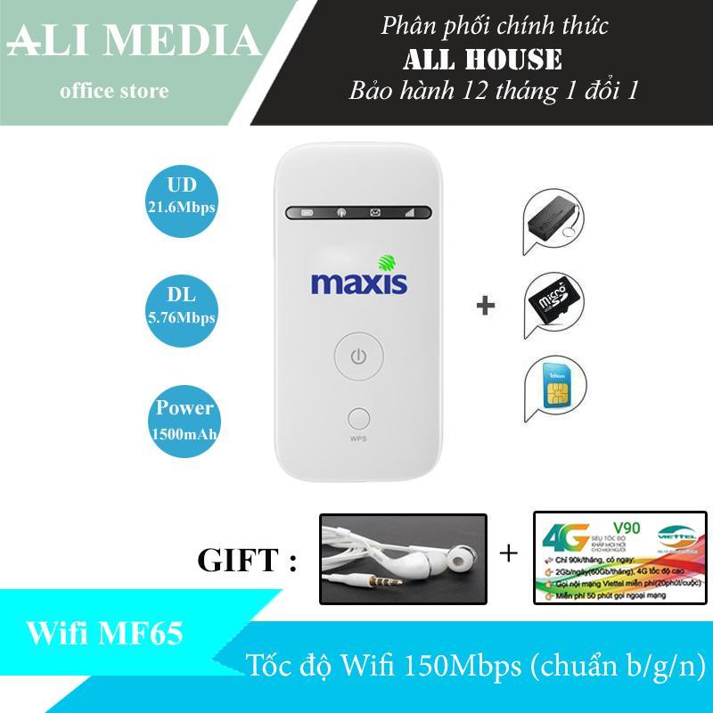 Bảng giá Thiết phát WIFI từ sim 3G/4G MF65 (Maxis) - Tặng kèm combo ( Sim viettel 4G + tai nghe sành điệu ) Phong Vũ