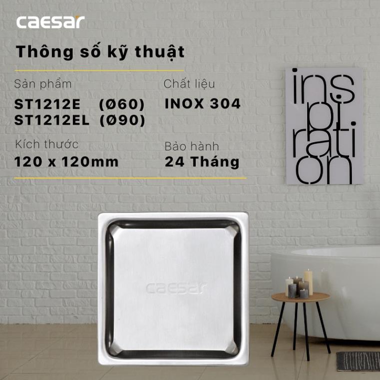 Thoát sàn caesar mặt tấm vuông st1010e st1212e st1414e