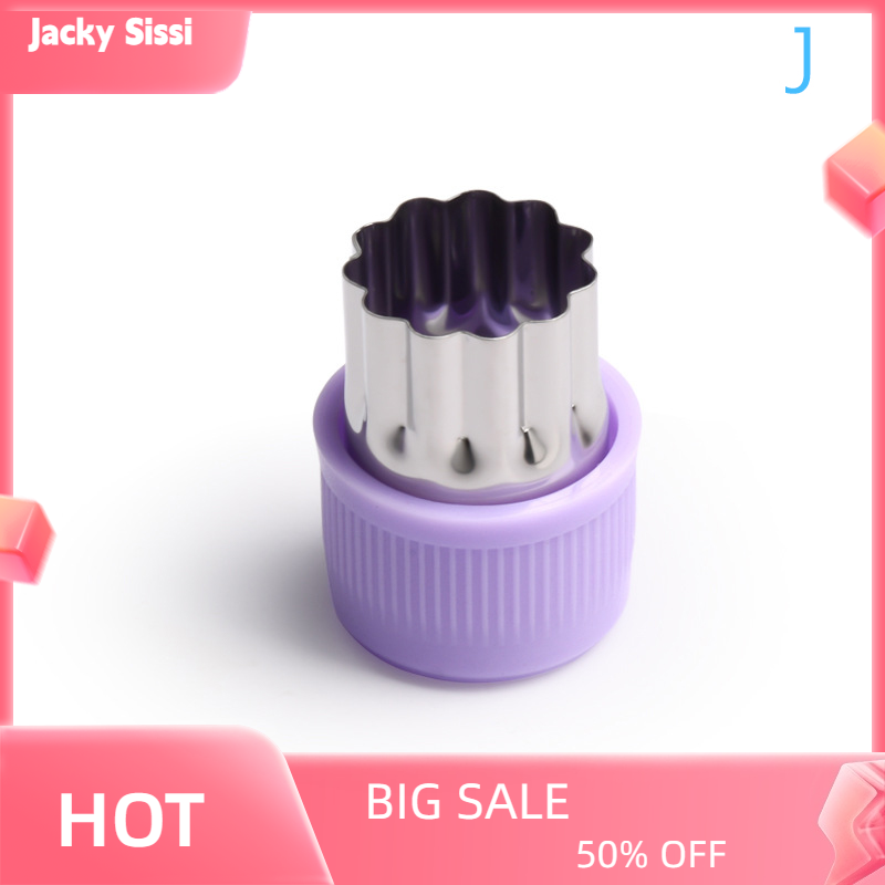 Jacky 1 cái dụng cụ cắt rau củ khuôn cắt trái cây bằng nhựa có tay cầm bằng thép không gỉ Dụng cụ nhà bếp