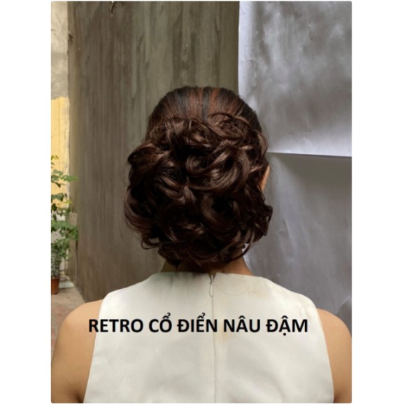 Búi tóc giả đẹp cao cấp quý bà - RETRO CỔ ĐIỂN
