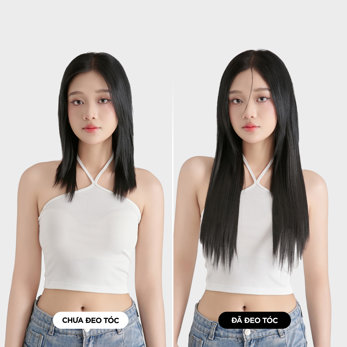 Tóc Kẹp 6 Phím CAPELLI Dáng Thẳng 45-55cm