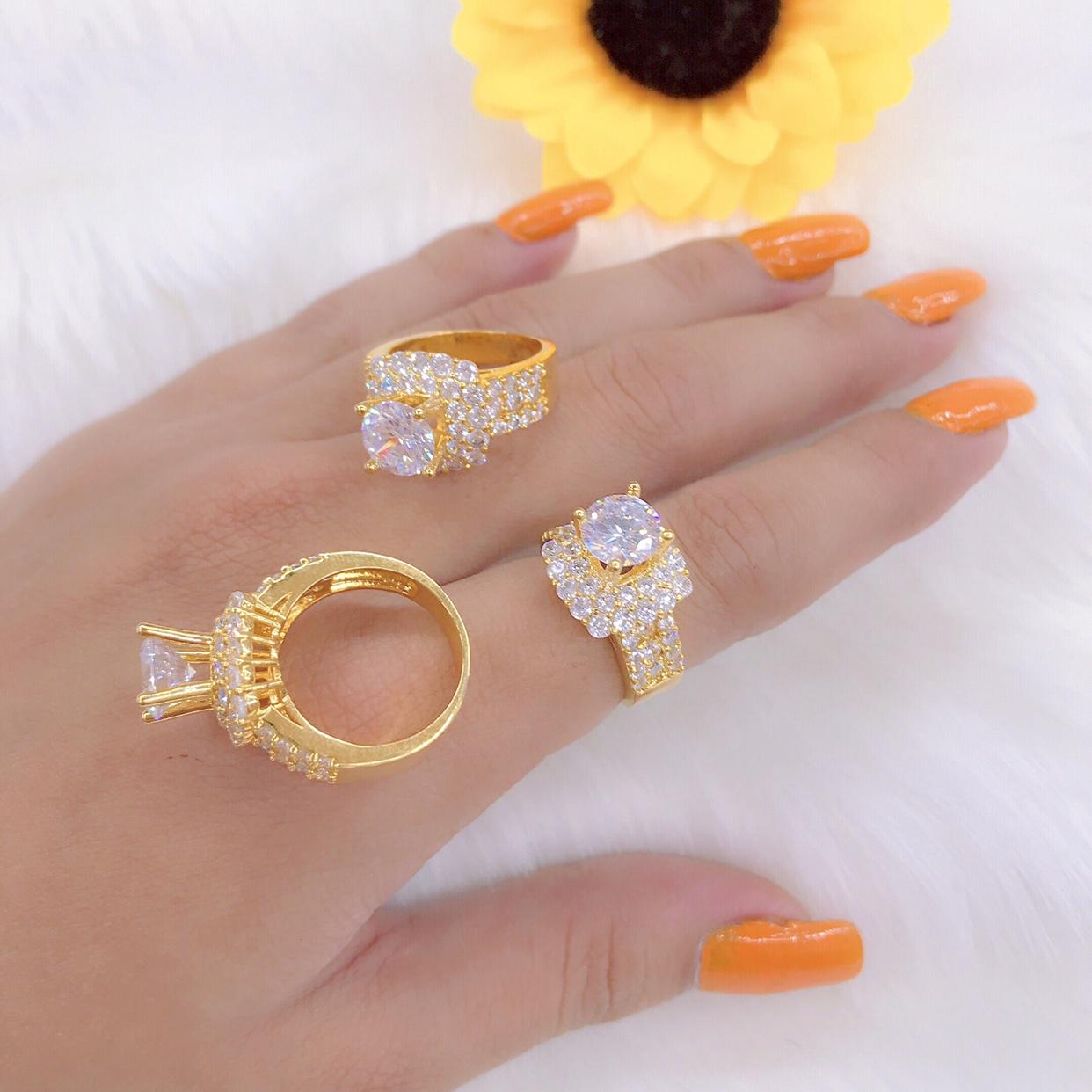 Nhẫn nữ mạ vàng 18k mã 31R 12 - Bao hoàn tiền nếu sai hình, quý khách không hài lòng - Hình shop tự chụp 100%
