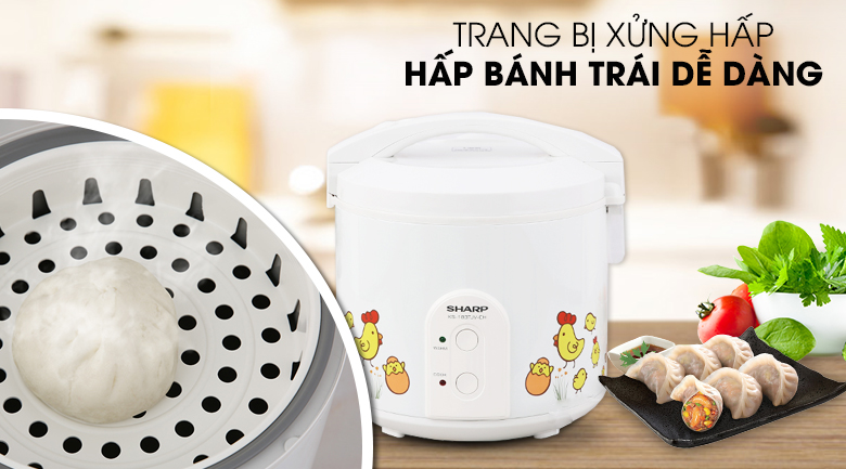 Nồi cơm điện Sharp 2.2 lít KS-223TJV-CH