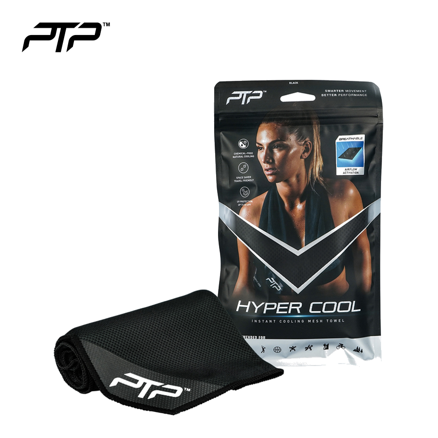 PTP Hyper Cool Towel Black HC BLACK