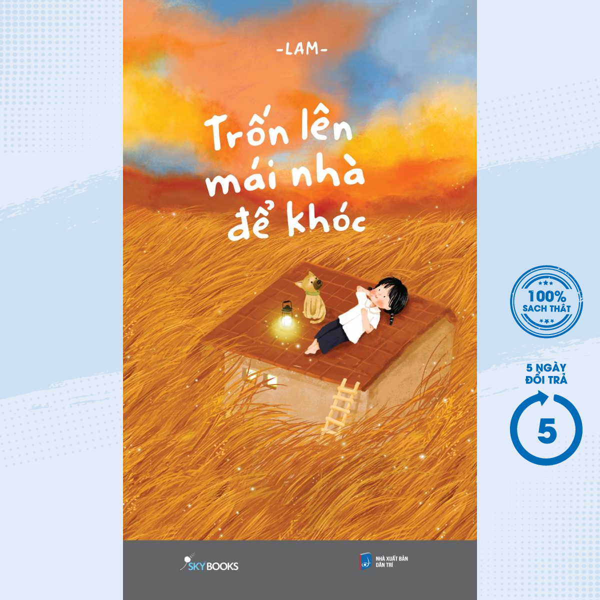 Sách - trốn lên mái nhà để khóc - newshop