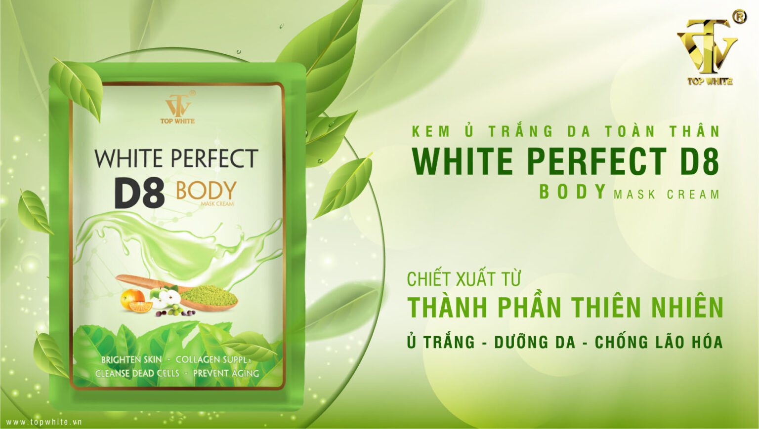 [HCM]Kem ủ trắng White Perfect Body D8