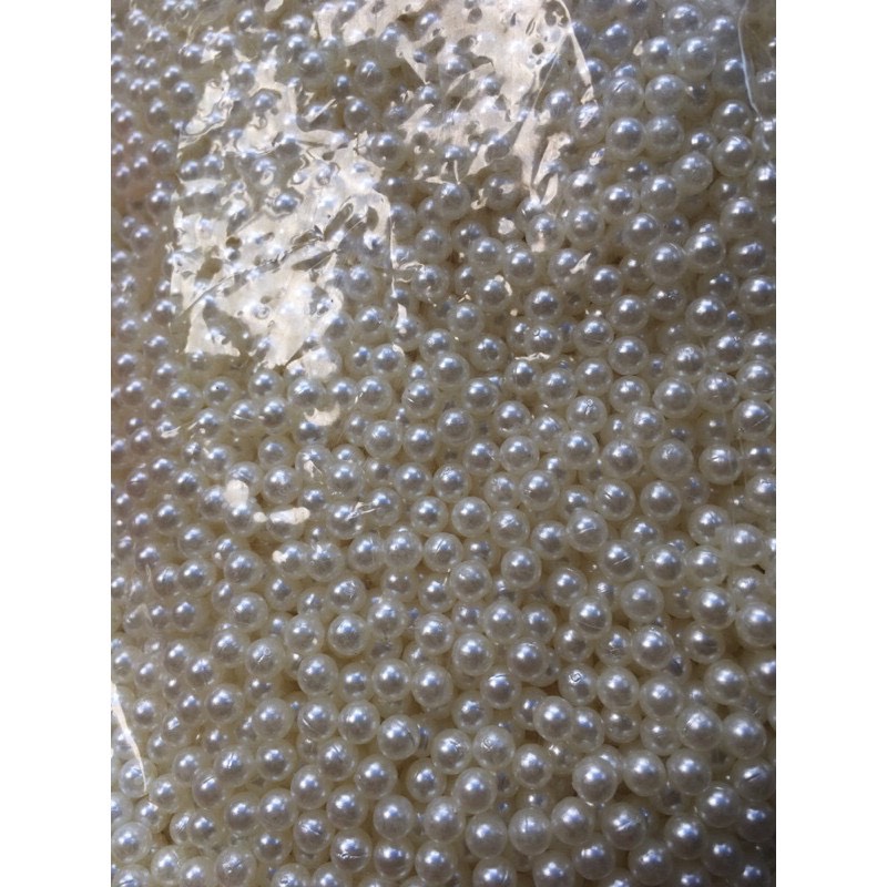100 gram hạt nhựa ngọc trai không lỗ