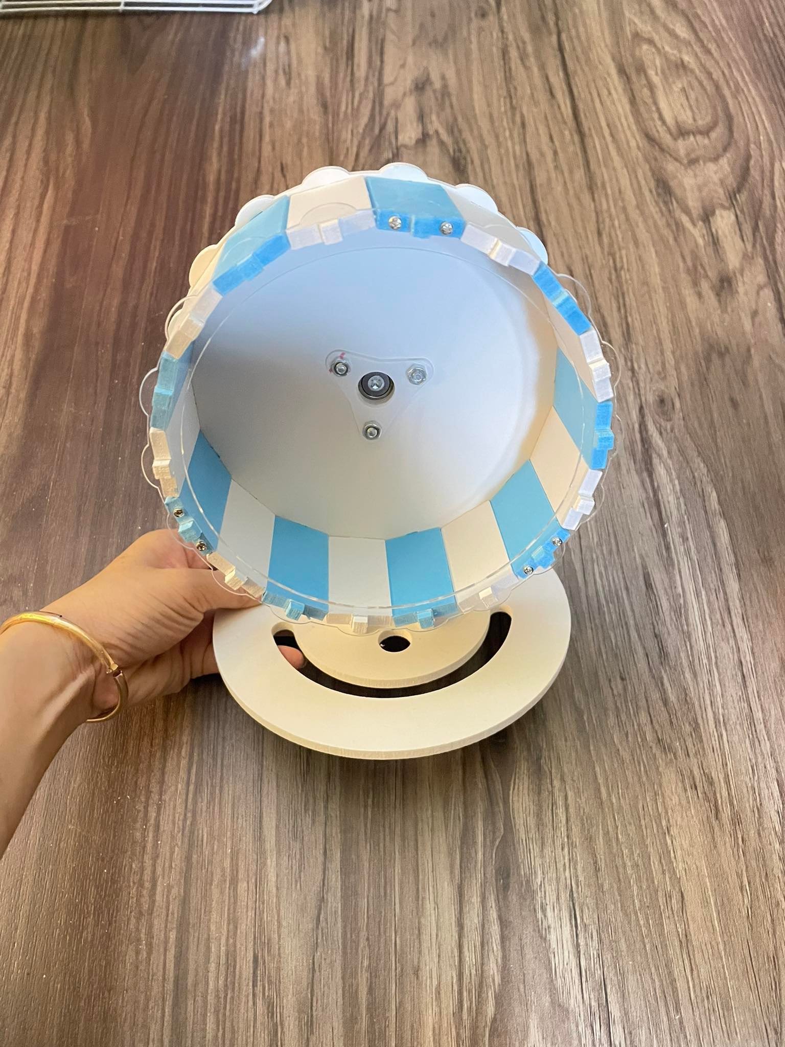 Whell gỗ ép lắp ráp Đa sắc size 16cm,18,5cm,21cm cho hamster,nhím,bọ ,..