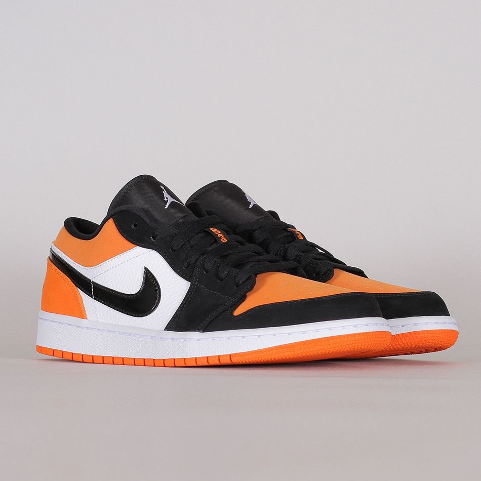 Giày Sneaker Air J0rdan 1 low Shattered Backboard (JD1 Đen cam)