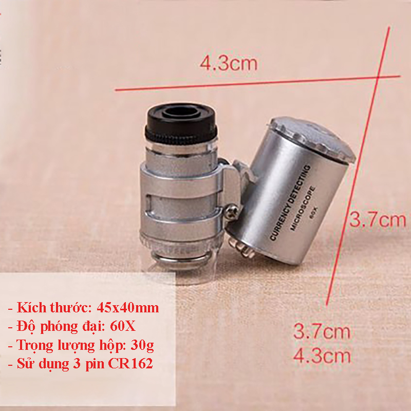Kính lúp mini 60X V2