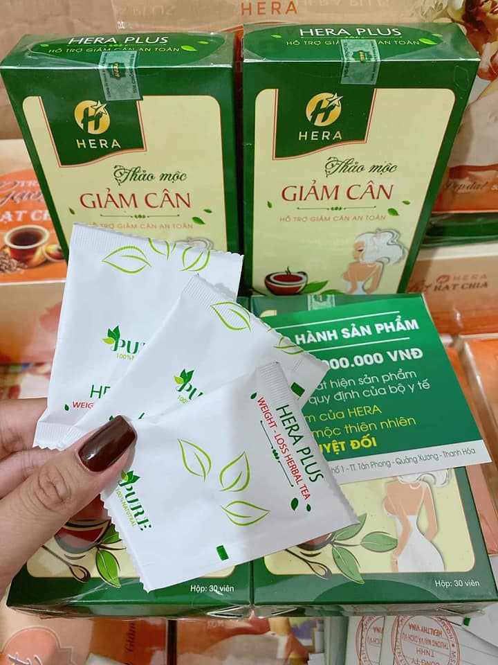 Thảo mộc hỗ trợ giảm cân HERA PLUS 30 VIÊN