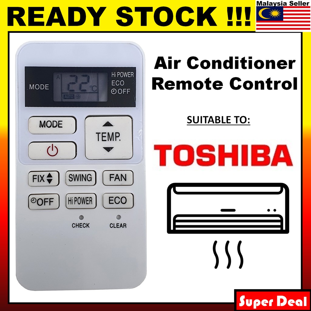Điều hòa toshiba điều hòa không khí điều hòa không khí điều khiển từ xa thay thế