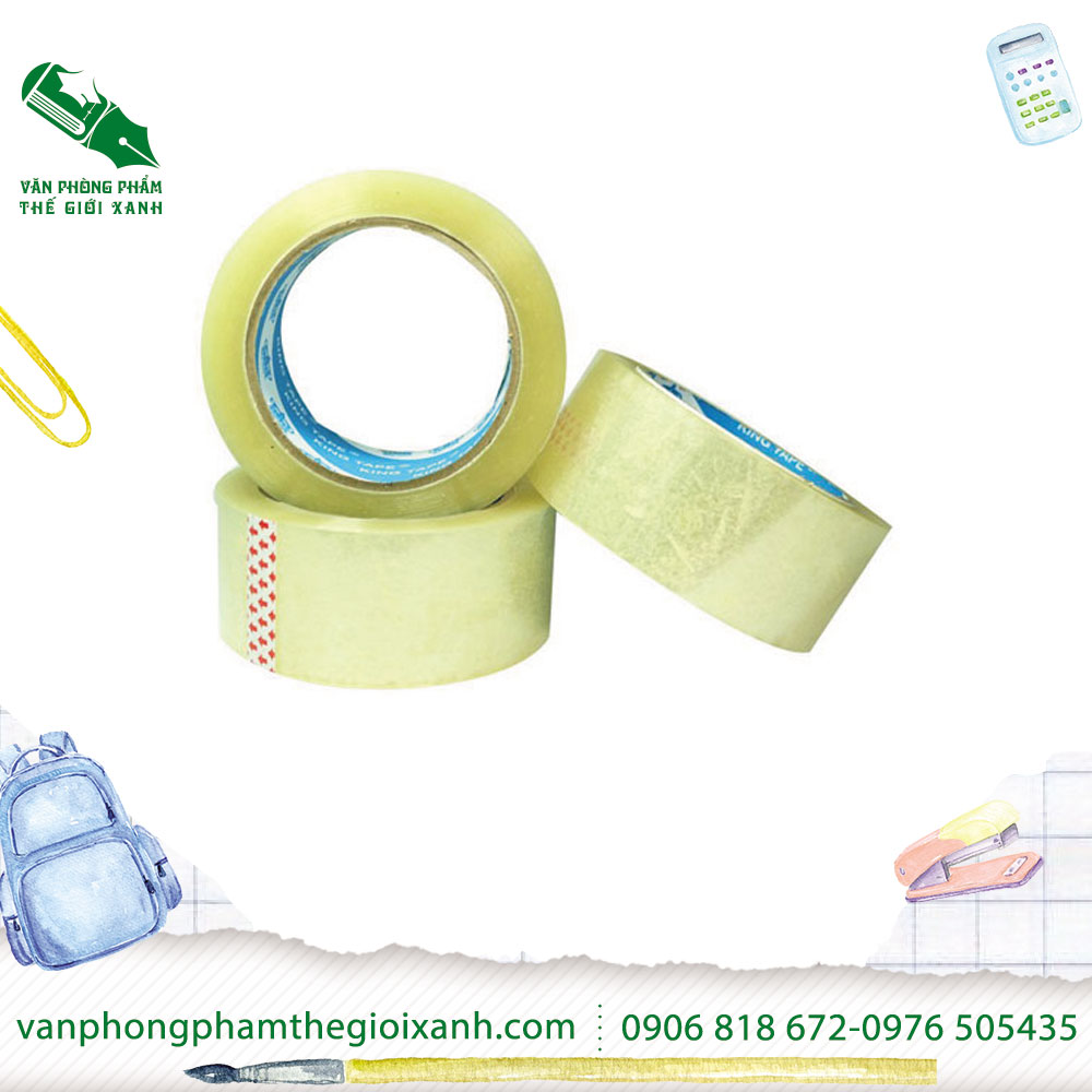 BĂNG KEO TRONG/ĐỤC 5F 80 YARD (CUỘN)