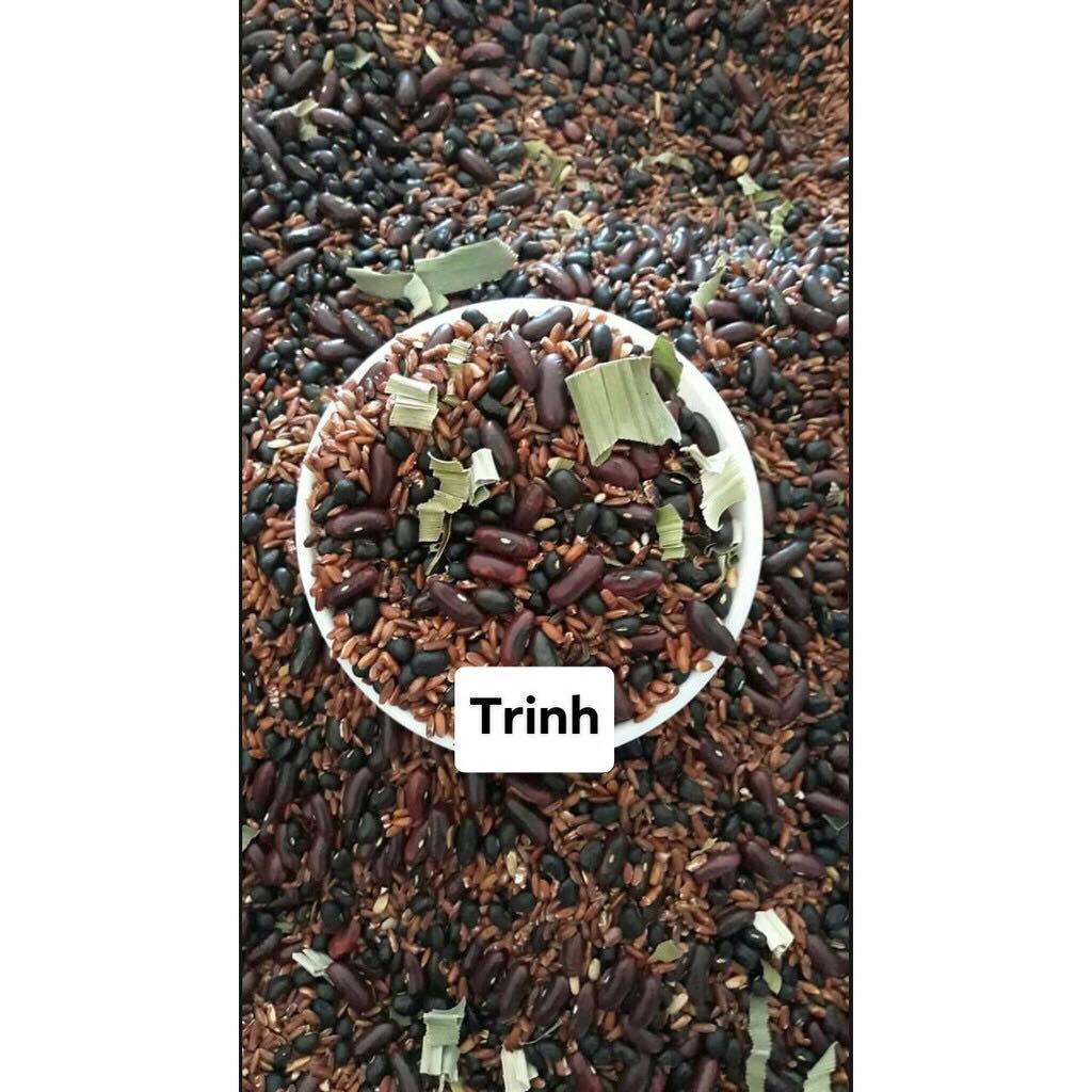 [HCM]Trà đậu đen xanh lòng gao lứt lá dứa 500g