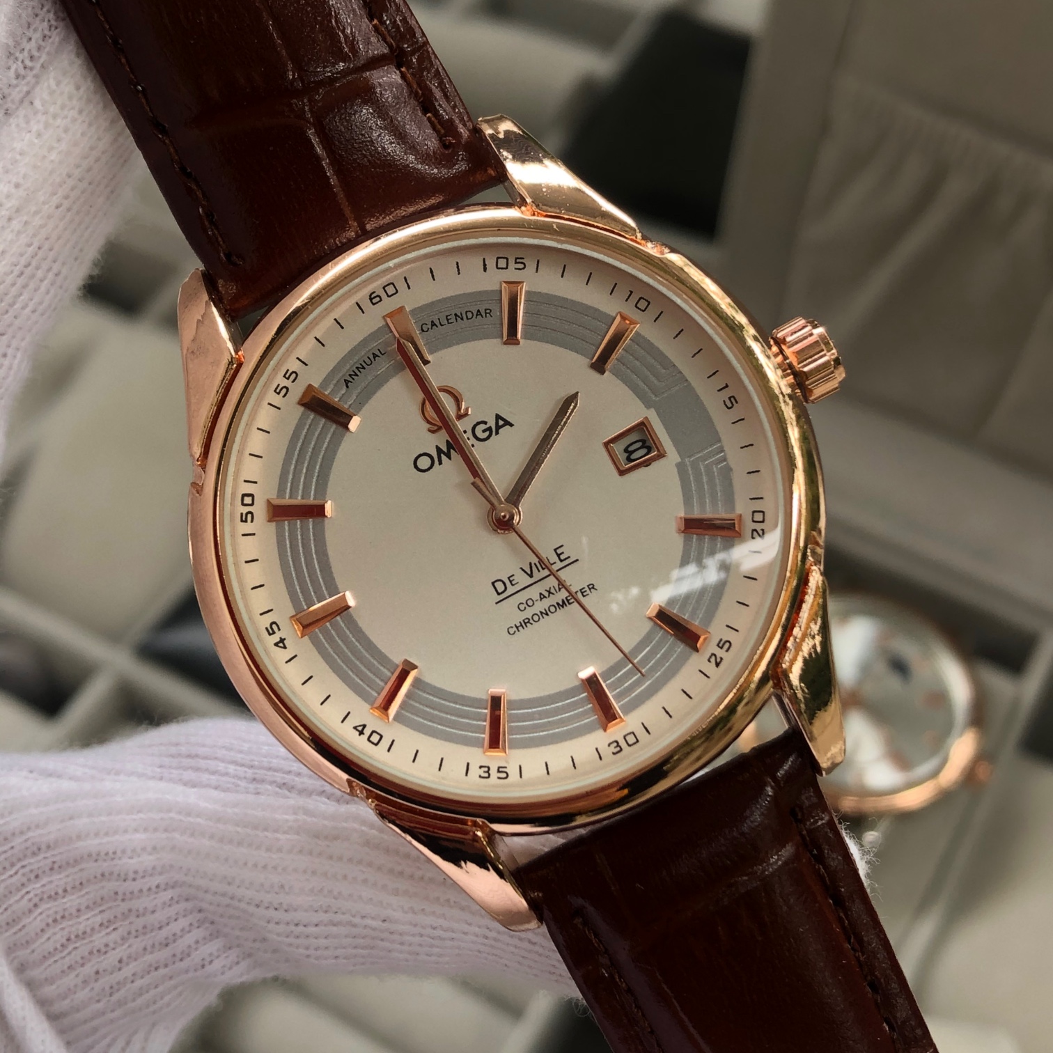 Đồng hồ nam DeVill máy Quartz thể thao phiên bản dây da