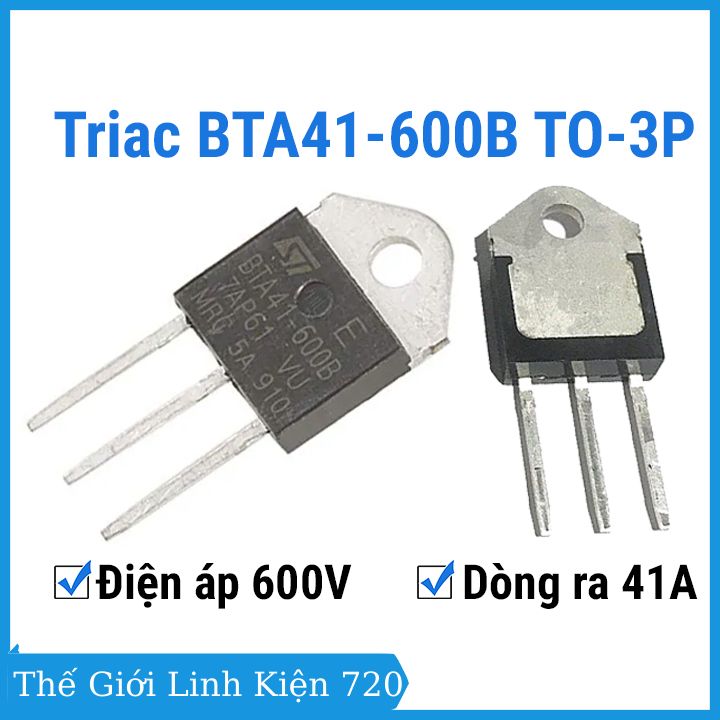 BTA41-600B TO-3P 600V 40A triac 3 cực 5 lớp