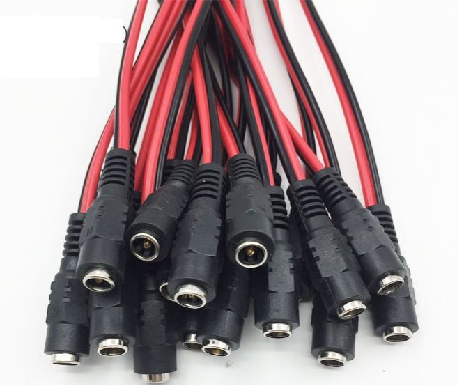 Jack nguồn-giắc nguồn DC đực ,cái có dây