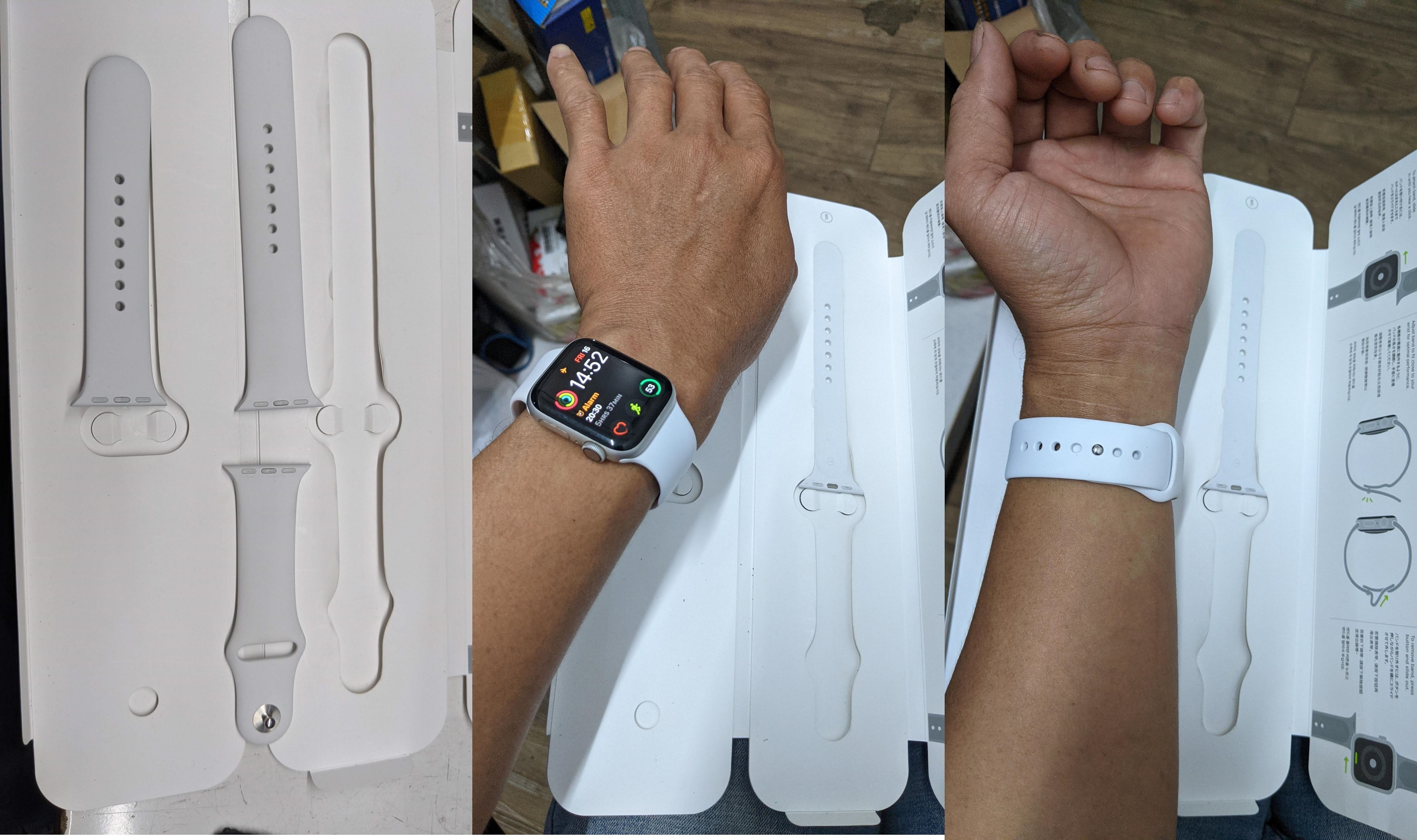 Dây đeo và box apple watch 4 40mm