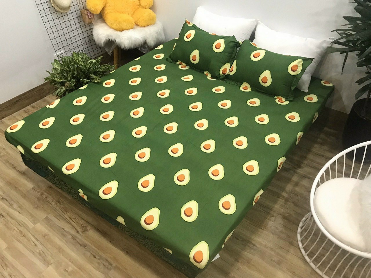 Set Ga Gối  ( 1 Drap + 2 Vỏ Gối Nằm + 1 Vỏ Gối Ôm ) Không Phai , Không Xù