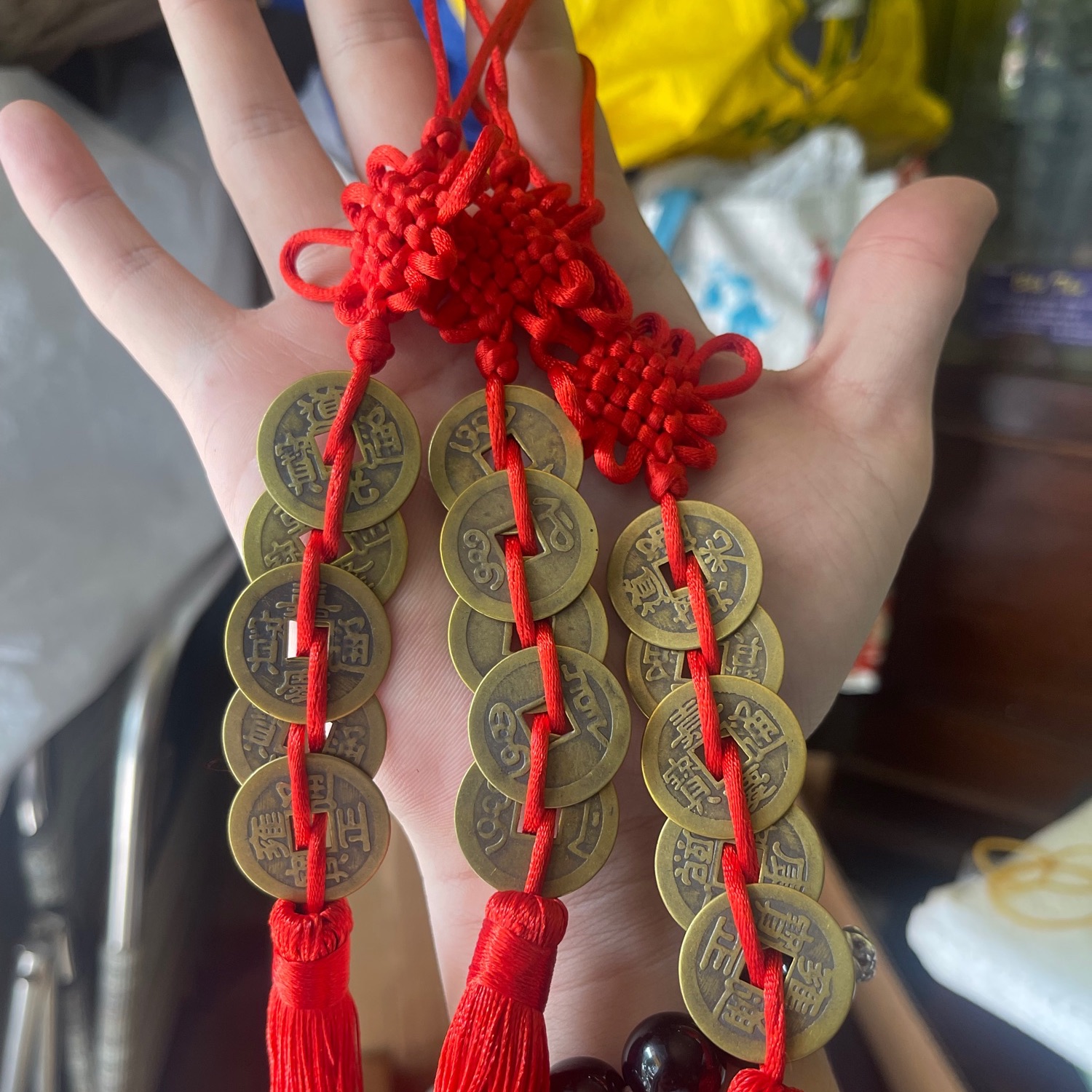 Xâu xu ngũ đế ( 5 xu ) bằng đồng