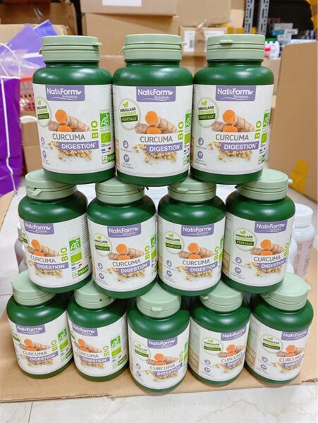 Tinh bột nghệ hữu cơ Nat&Form Bio Curcuma Pháp ( Tinh bột nghệ Nat&Form)