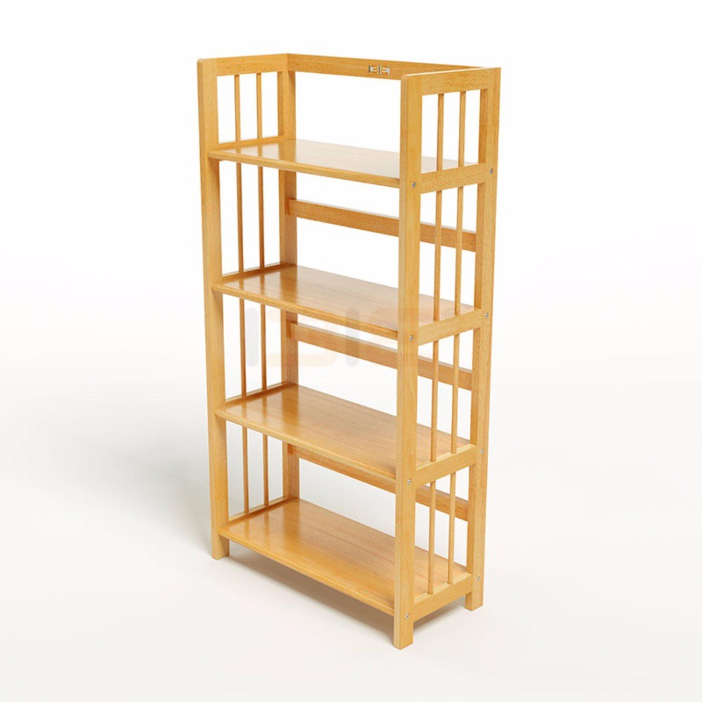 Kệ Sách 4 Tầng Dài 65 cm Gỗ Cao Su