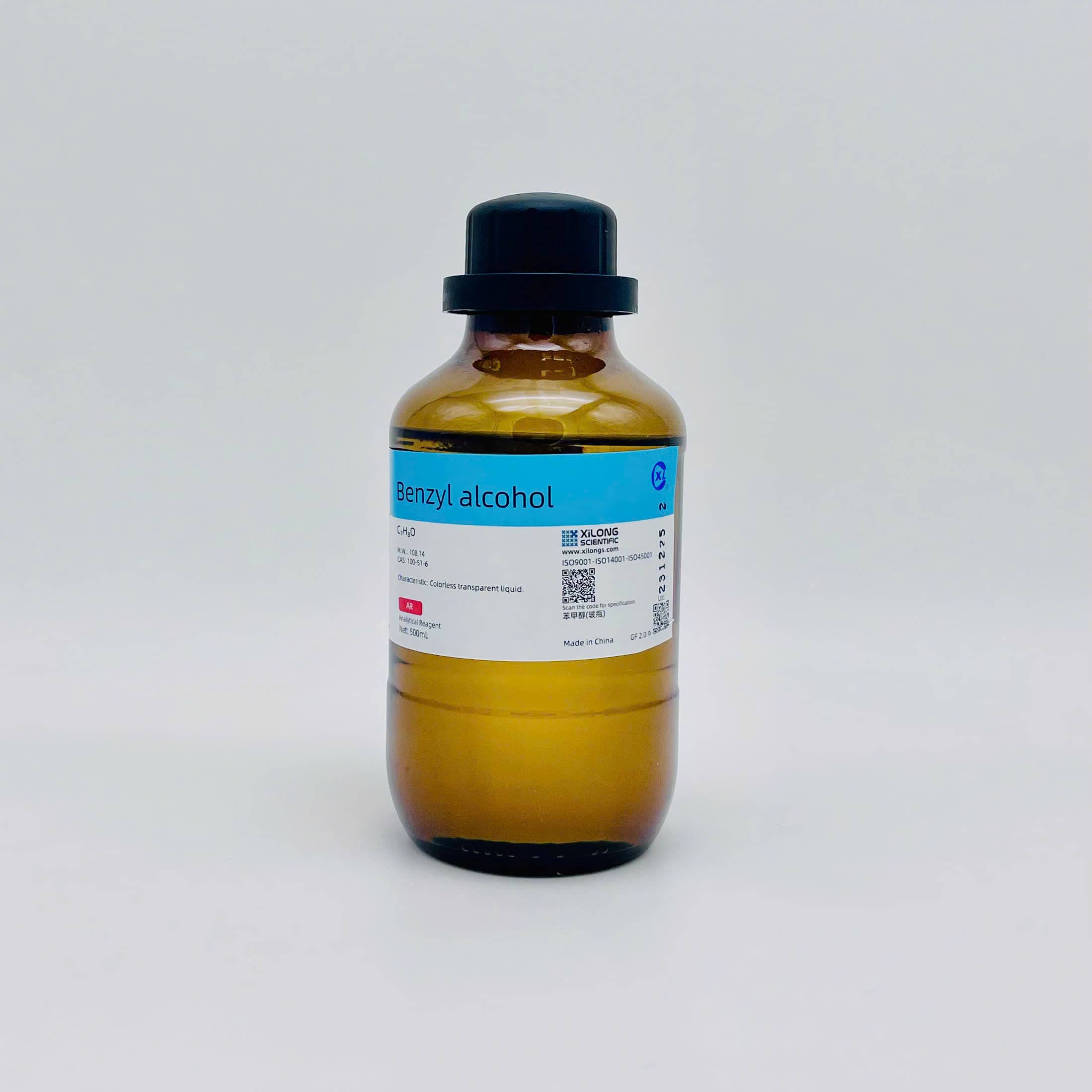 Hóa chất Benzyl Alcohol (Chai 500ML, AR, Xilong, cas 100-51-6)