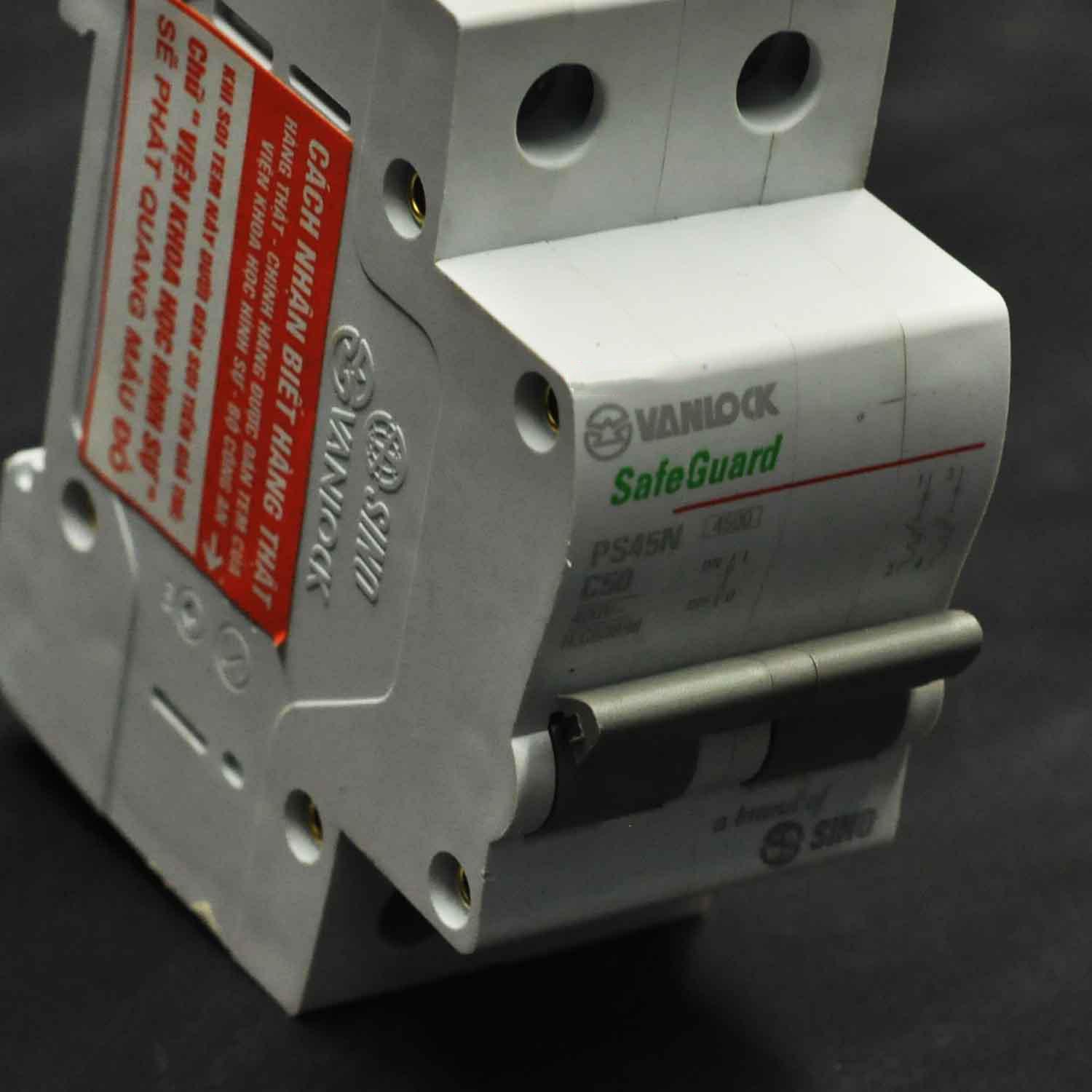 Cầu Dao Tự Đông 2 Cực Sino Vanlock. Model: PS45N