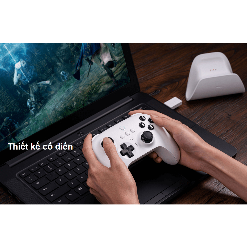 Tay cầm chơi game 8BitDo Ultimate Bluetooth/Wireless Controller kèm Dock Sạc hỗ trợ Windows /Nintendo Switch/SteamOS