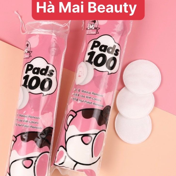 Túi 100 miếng bông tẩy trang Makup Coton pads