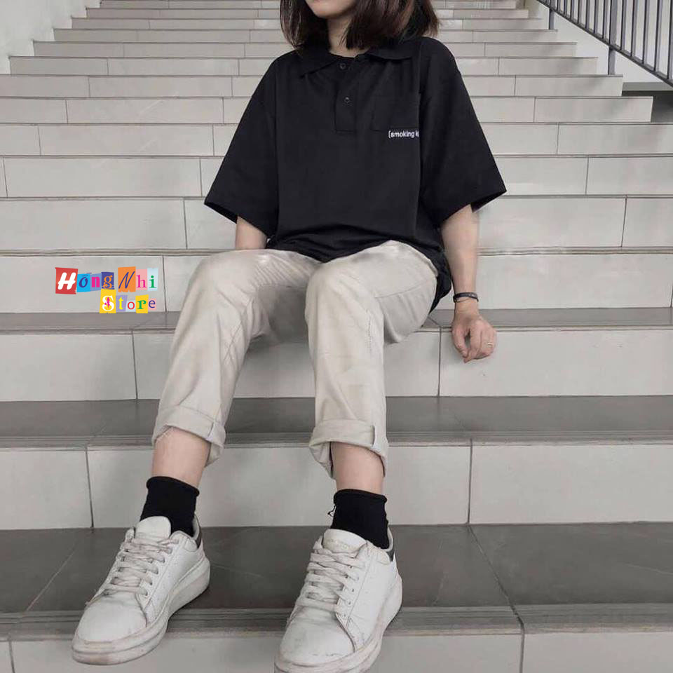 Quần Kaki Trơn Dài Lưng Thun Màu Xám Nhạt Basic Pant Unisex Oversize Ulzzang - MM
