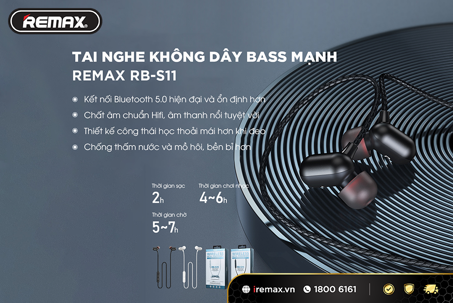 Tai nghe Bluetooth Remax RBS11