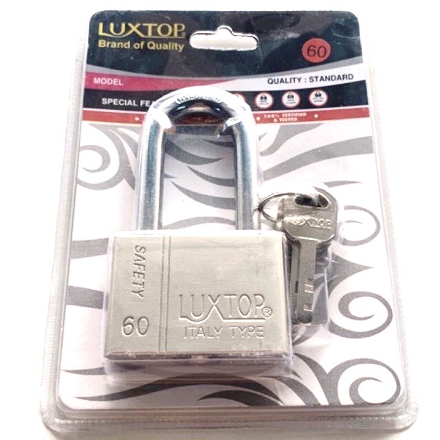 Ổ khoá LUXTOP 6cm càng dài