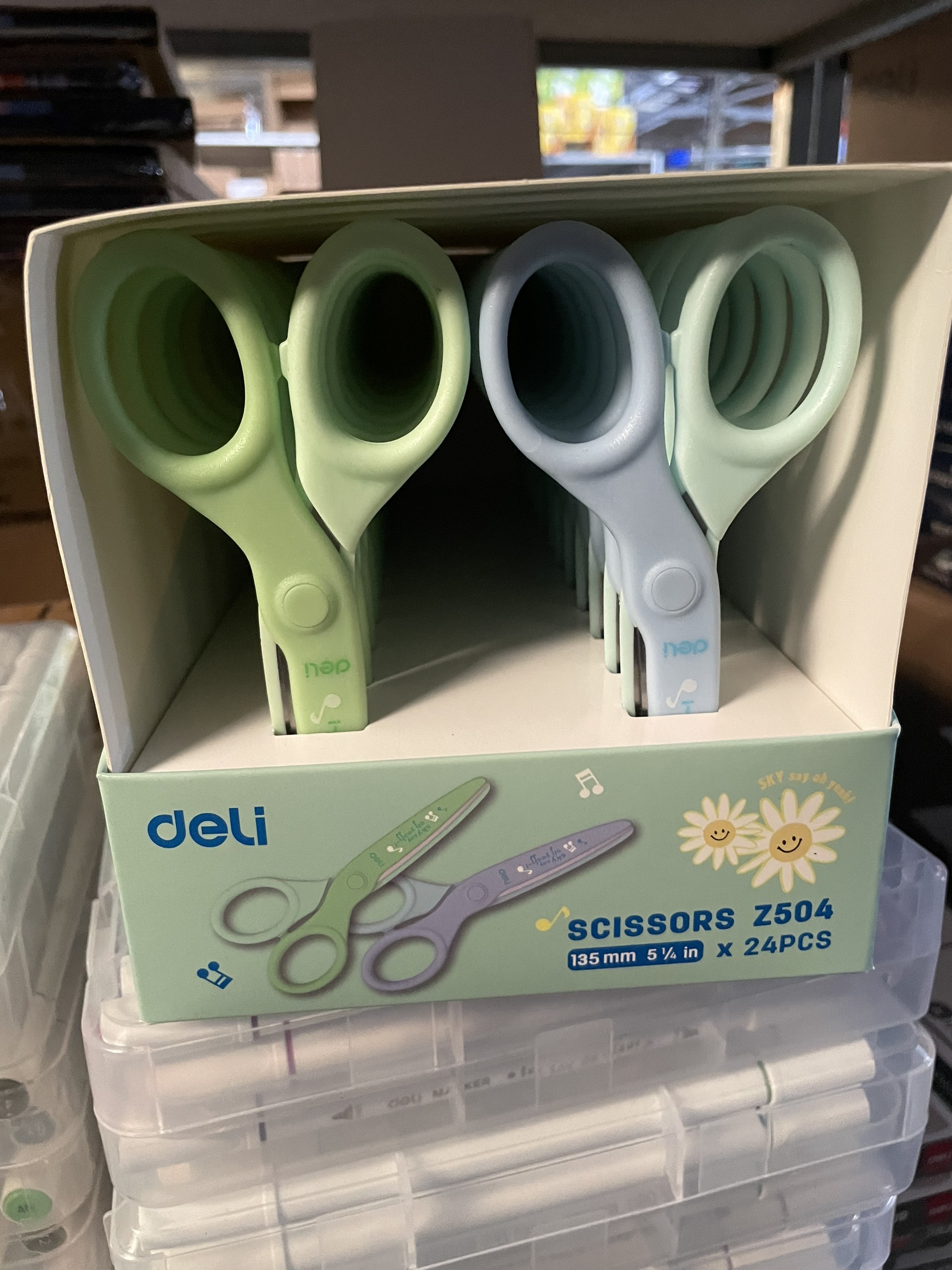 (1 Cây) Kéo Học Sinh 135mm Deli CZ504