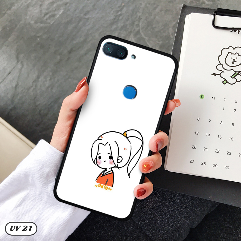 Ốp Xiaomi Mi 8 Lite lưng nhám -ngộ nghĩnh