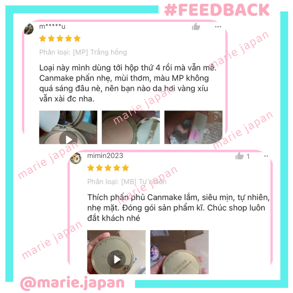 Phấn Phủ Canmake Marshmallow Finish Powder Siêu Kiềm Dầu Mỏng Mịn Chống Nắng MẪU MỚI Nhật Bản